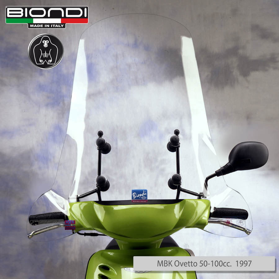Biondi Parabrezza Club Scooter Trasparente - Solo Schermo 74x69 cm