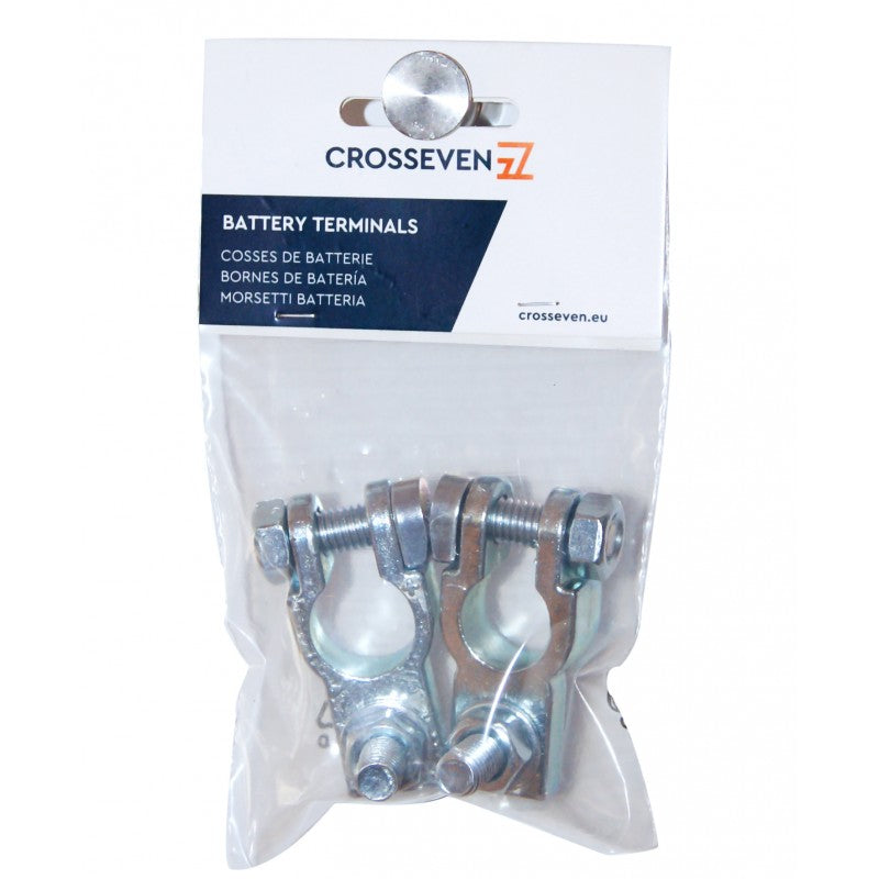 Crosseven Morsetti Batteria Ottone Zincato