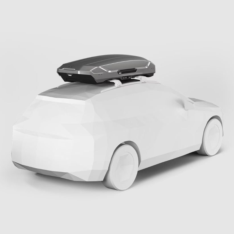 Thule Motion 3 XL Low Polished Titanium Roof Box