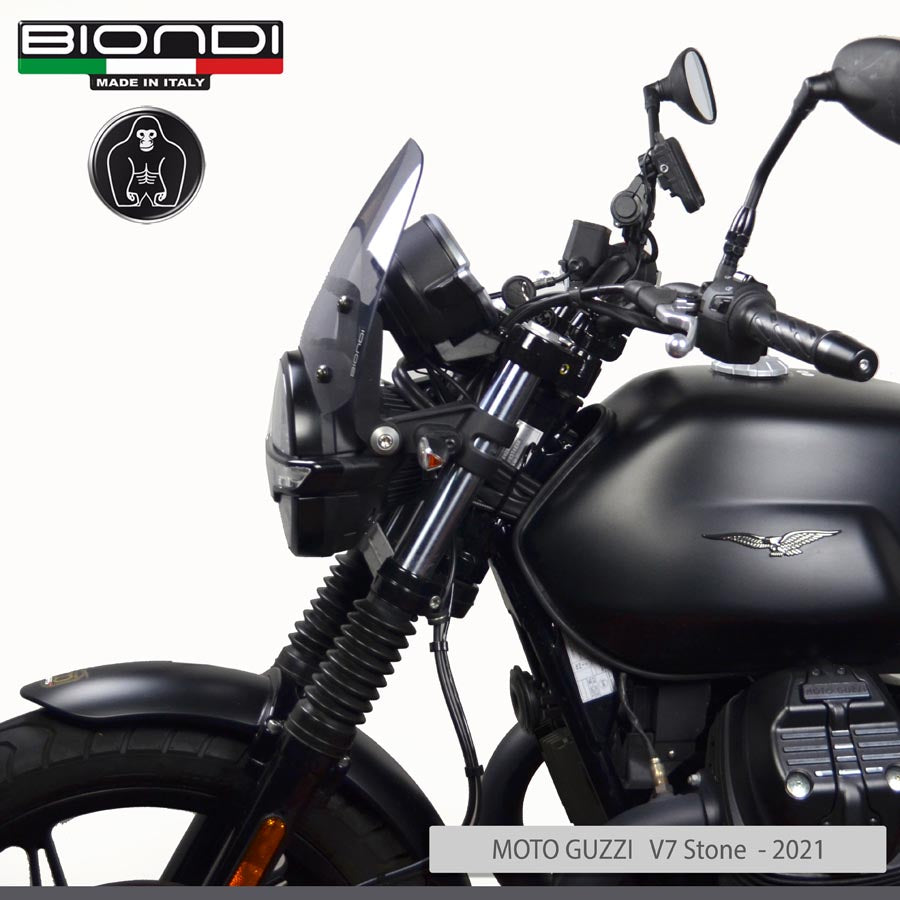 Biondi Cupolino Sport Fumè Chiaro Moto Guzzi V7 III / IV / Sport e V9 Bobber