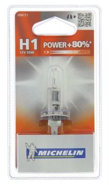 Bombilla Michelin Power +80% H1 12V 55W