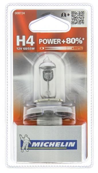Bombilla Michelin Power +80% H4 12V 60/55W