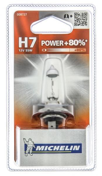Michelin Power Bulb +80% H7 12V 55W