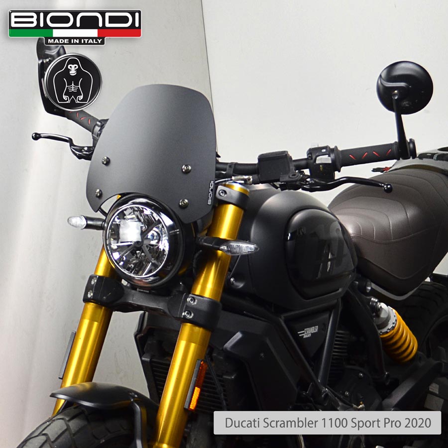 Biondi Cupolino Sport Nero Satinato Ducati Scrambler 400/800/1100 - MPN 8010405