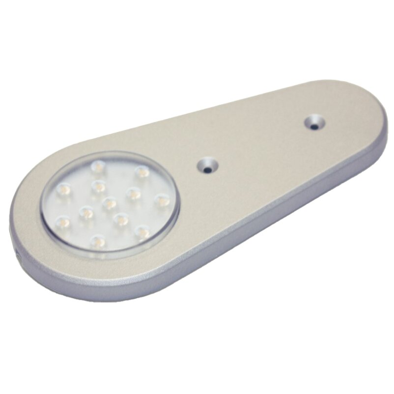 Lampada LED da armadio con sensore IR 12V 1,8W 140lm bianco caldo argento