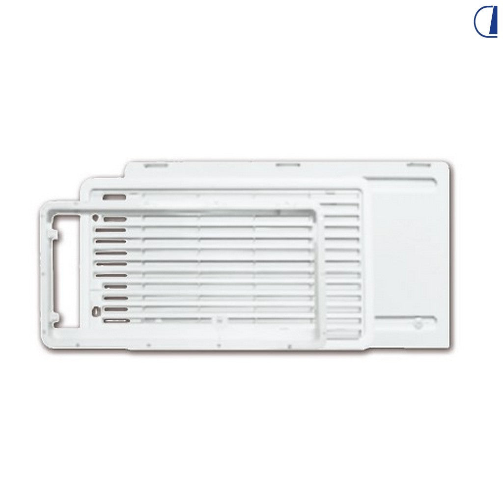 Griglia di ventilazione per frigorifero camper 490x250 mm bianca