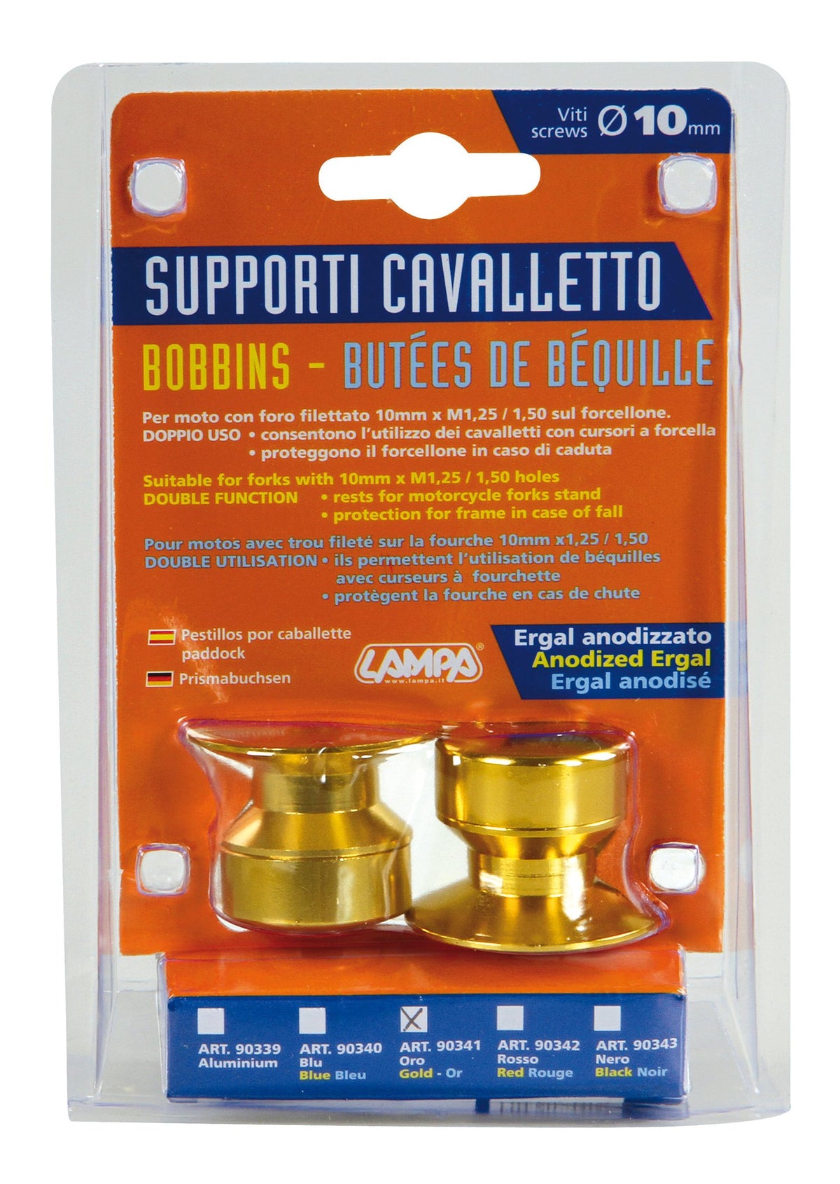 Lampa Kit supporti cavalletto - 10 mm - Oro 90341