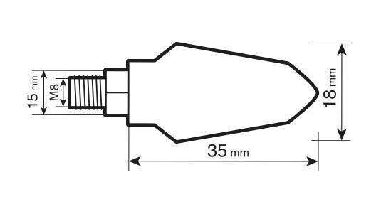 Lampa Micro, indicatori di direzione a led - 12V LED 90475