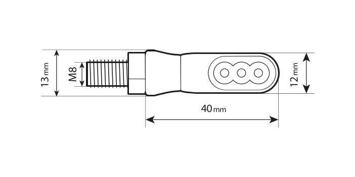 Lampa Nano, indicatori di direzione a led - 12V LED 90476