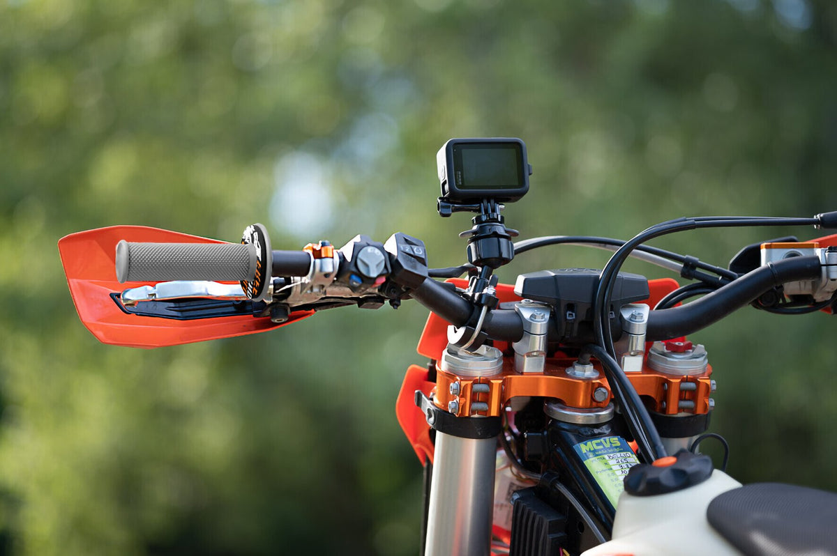 Lampa Donut Off-Road Grips, manopole universali - Grigio - Arancione 90577