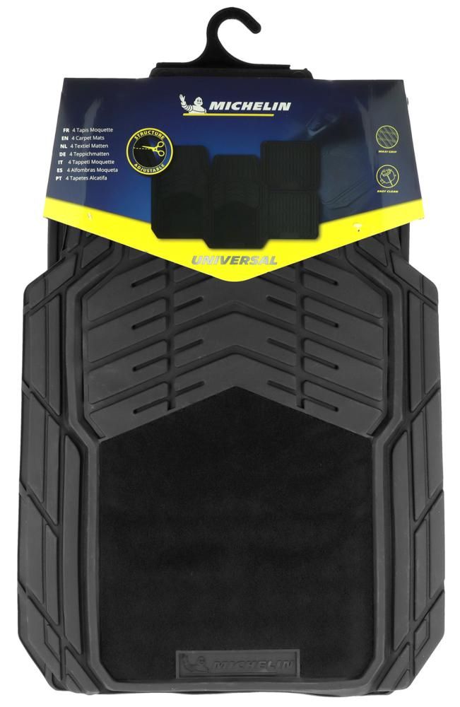Michelin Set 4 tappeti gomma/moquette universali