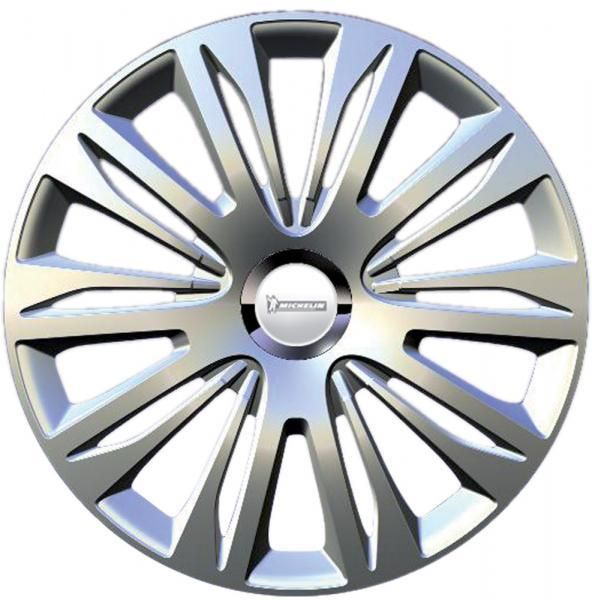 Juego de 4 tapacubos Michelin de 15'', modelo 42 Cromado
