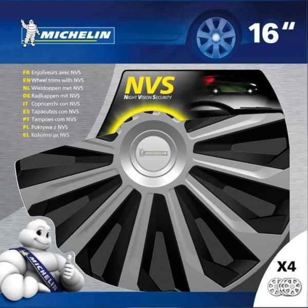 Michelin Juego de 4 tapacubos de 16'' modelo 04 bicolor