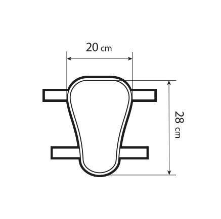 Lampa Gelpad Air, cuscino traspirante in gel per moto e scooter - M - 20x28 mm 91469
