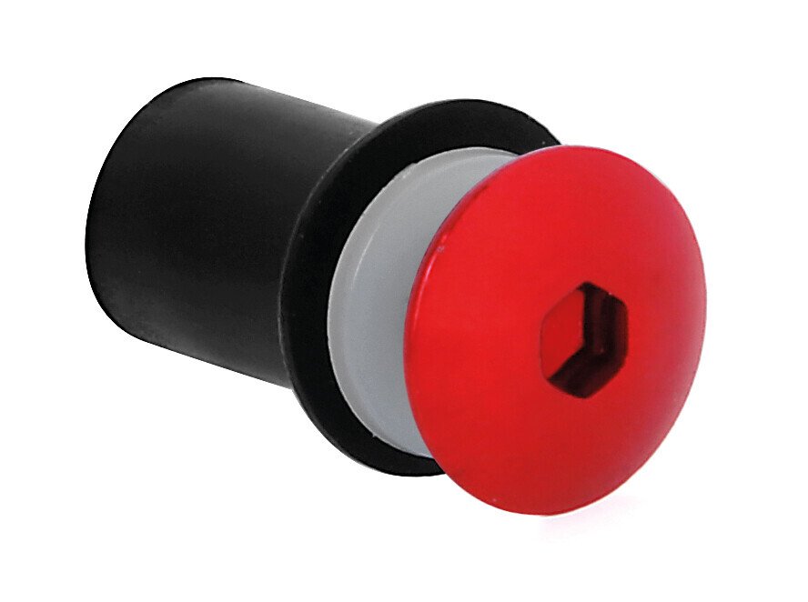 Lampa Screen Fit-Kits, kit dadi gommati con viti e rondelle (5 MA) - 10 pz - Rosso 91653