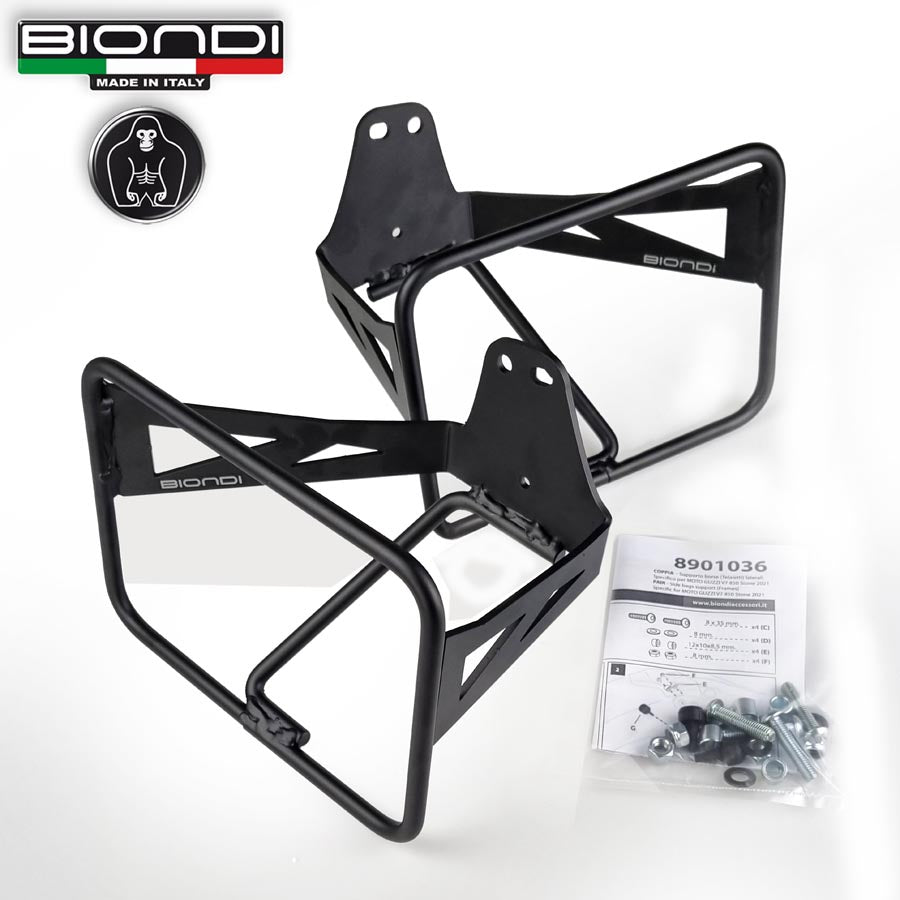 Biondi Telaietti Laterali per Borse Moto Guzzi V7 850 e V7 Sport - Coppia