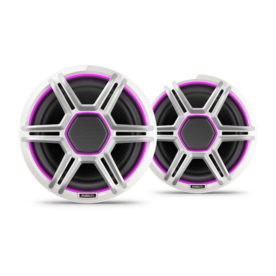 Altavoces marinos LED Garmin Fusion Apollo 8.8 con rejilla deportiva blanca 010-02918-21