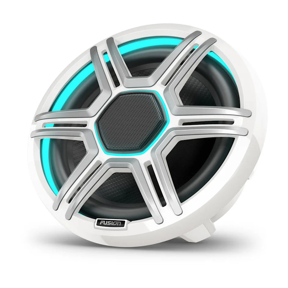 Altavoces marinos LED Garmin Fusion Apollo 8.8 con rejilla deportiva blanca 010-02918-21
