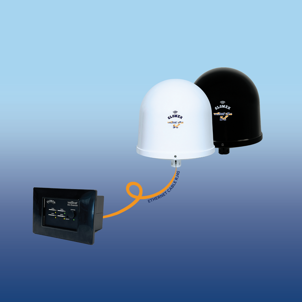 Glomex weBBoat Plus 5G con extensor de SIM Internet 5G/4G para Barcos
