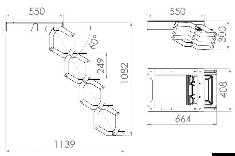 Douglas Marine E-STEP 4-stufige elektrische Leiter 24V