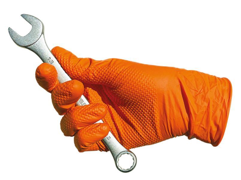 Vam Box 50 guanti Diamond Grip nitrile arancione taglia XL
