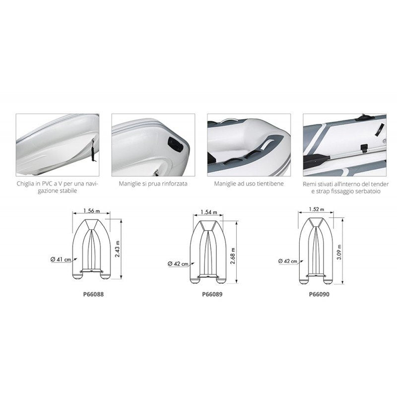 Tender Yacht Alluminio 3.1 m 66097 Plastimo