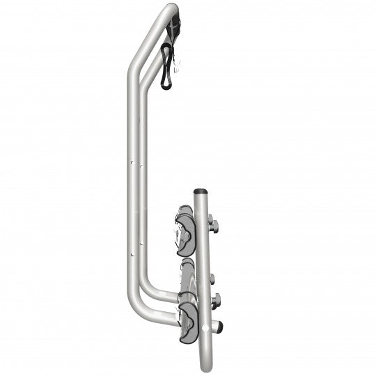 Peruzzo portabici c/binari 4x4 STELVIO ALLUMINIO + attacco ruota 375373/A