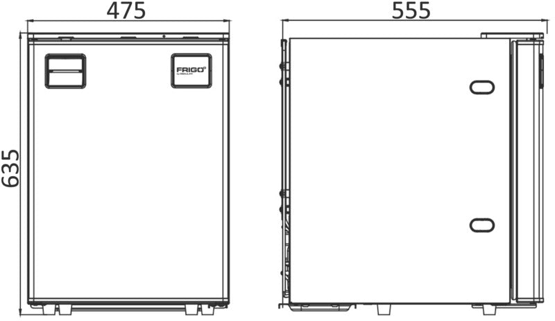 Bootskühlschrank 85 Liter 12/24V Osculati 50.961.02
