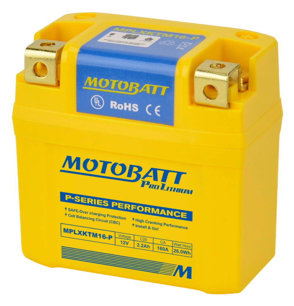 Motobatt Mplxktm16-P Lithium-Batterie mit CBC