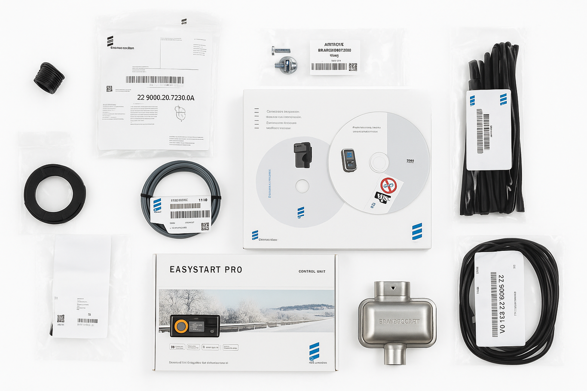 Eberspaecher Riscaldatore Airtronic As3 12V + Kit Montaggio +Easy Start Pro (252953050000+252720800000+221000352200)