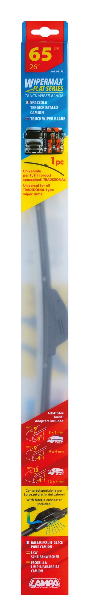 Lampa Wipemax, spazzola tergicristallo per camion e furgoni - 65 cm (26) 95158
