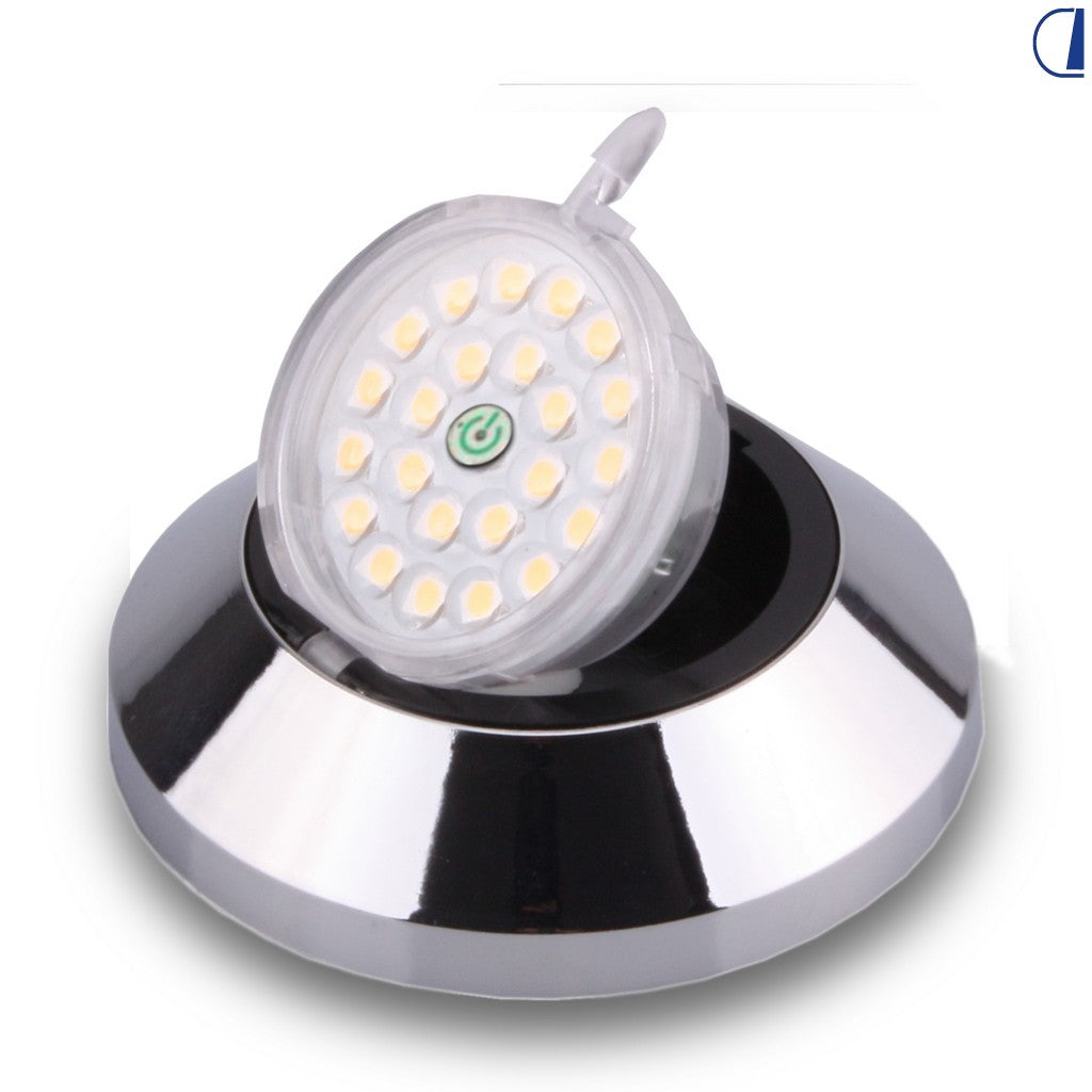 Spot LED girevole 360° e basculante 90° per camper e furgonati
