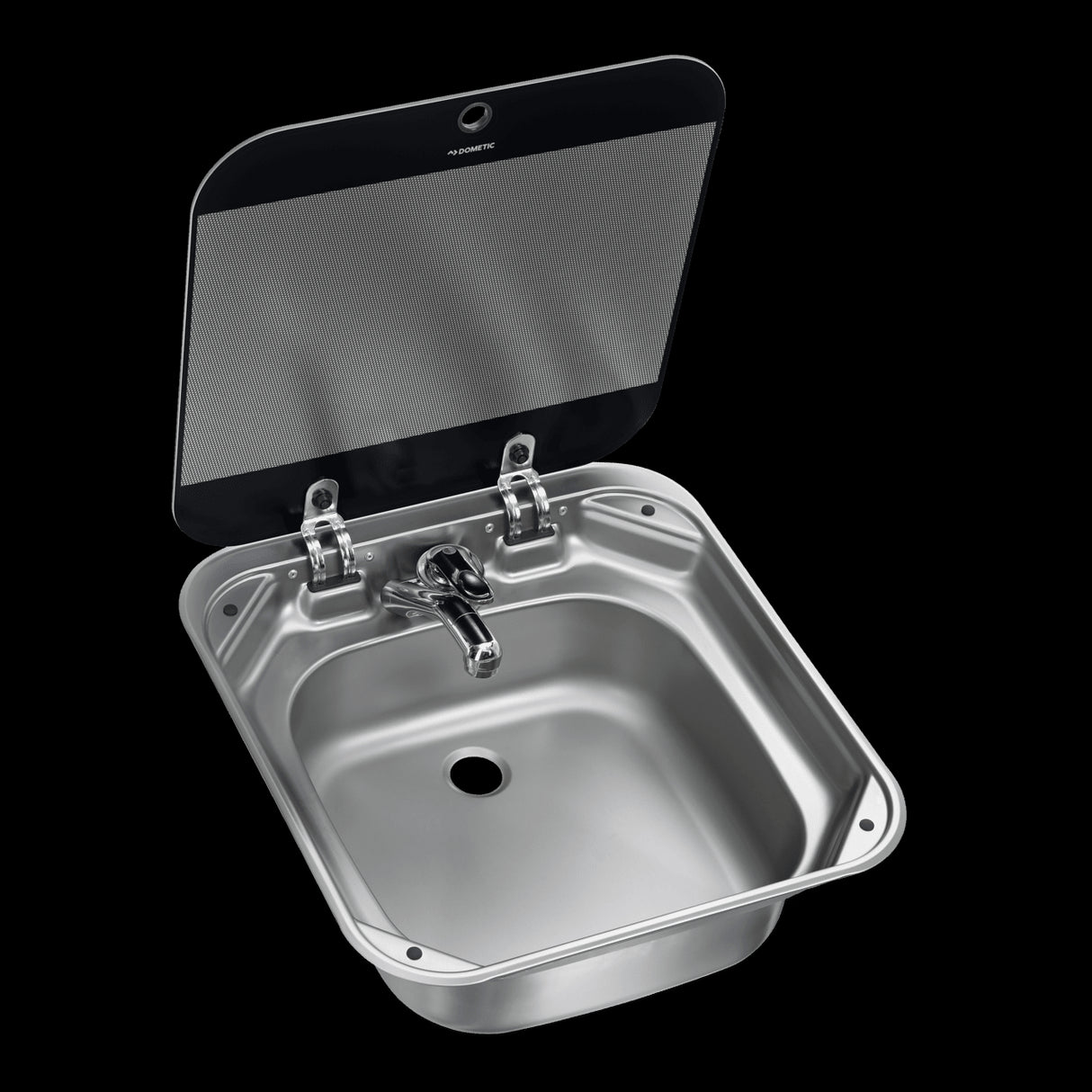 Dometic Square sink for campers and caravans with glass lid SNG4244 9600027602