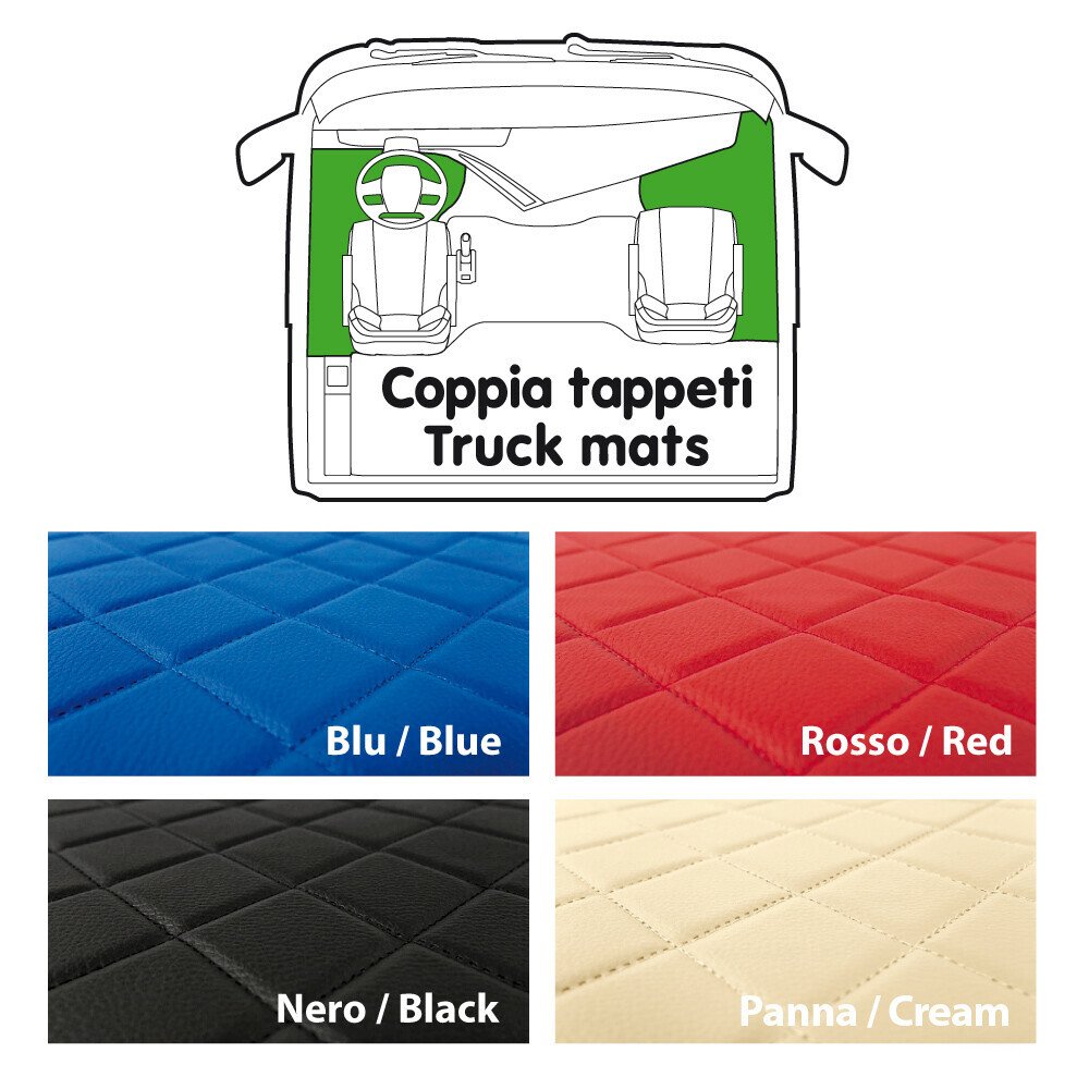Lampa Tappeti in Skeentex Blu per DAF XF 105 (02/04-12/14) - Coppia