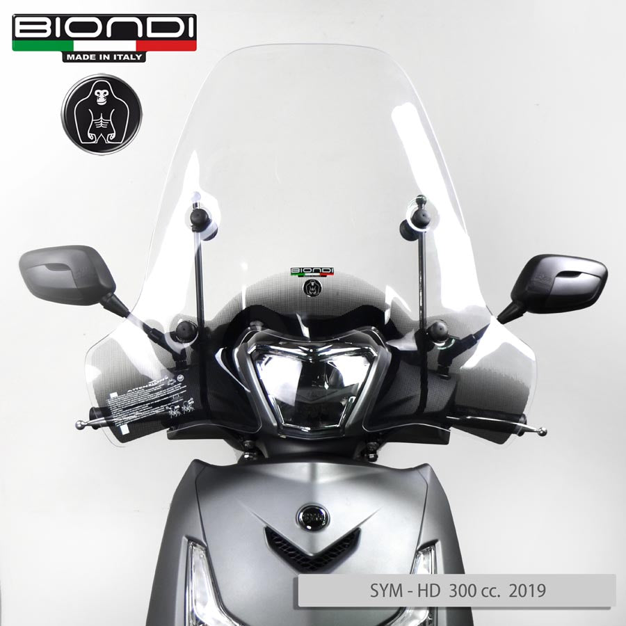 Biondi Club Parabrezza Scooter Trasparente Honda SH Vision SYM HD - MPN 8061223