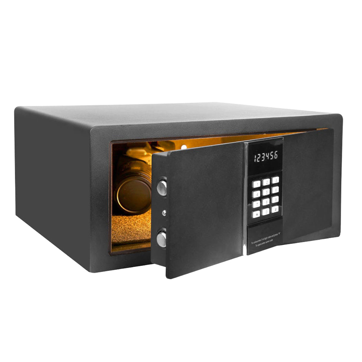 Caja fuerte electrónica Vitrifrigo VSAFE 2050 con apertura frontal, pantalla LED e iluminación interior