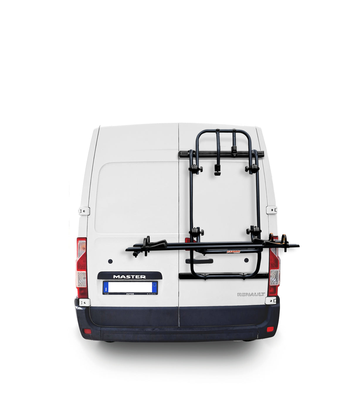 Portabicicletas Fabbri Bici OK Camper/Van de doble puerta para Renault Master (desde 2018) Código 6201837RNN 6201837RNN