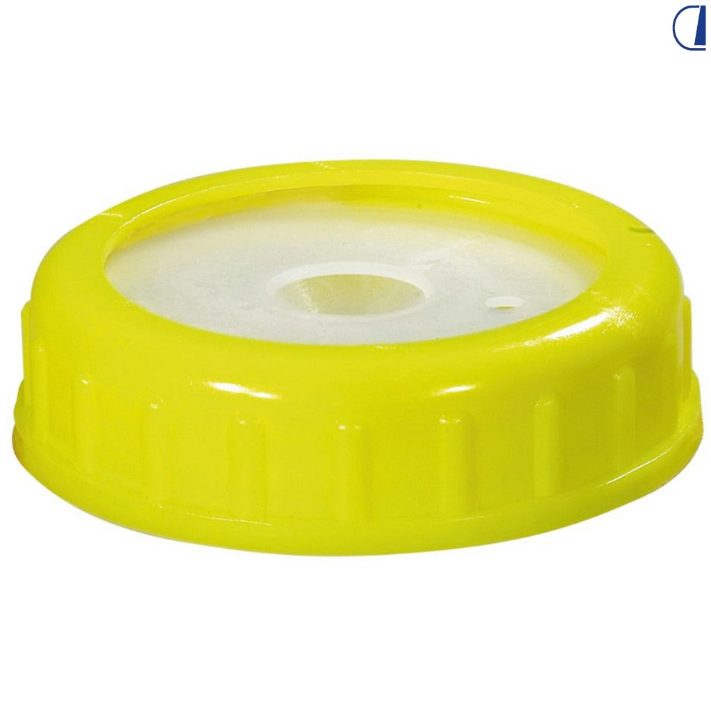 Tappo a vite DIN 96 filetto 3/4" con parapolvere e 2 fori per serbatoio