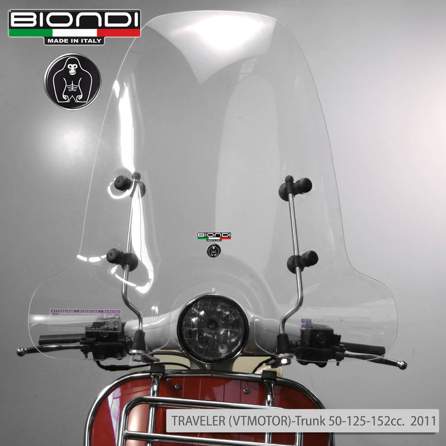 Biondi Parabrezza Club Askoll XKP 2023 Trasparente con Kit Attacchi