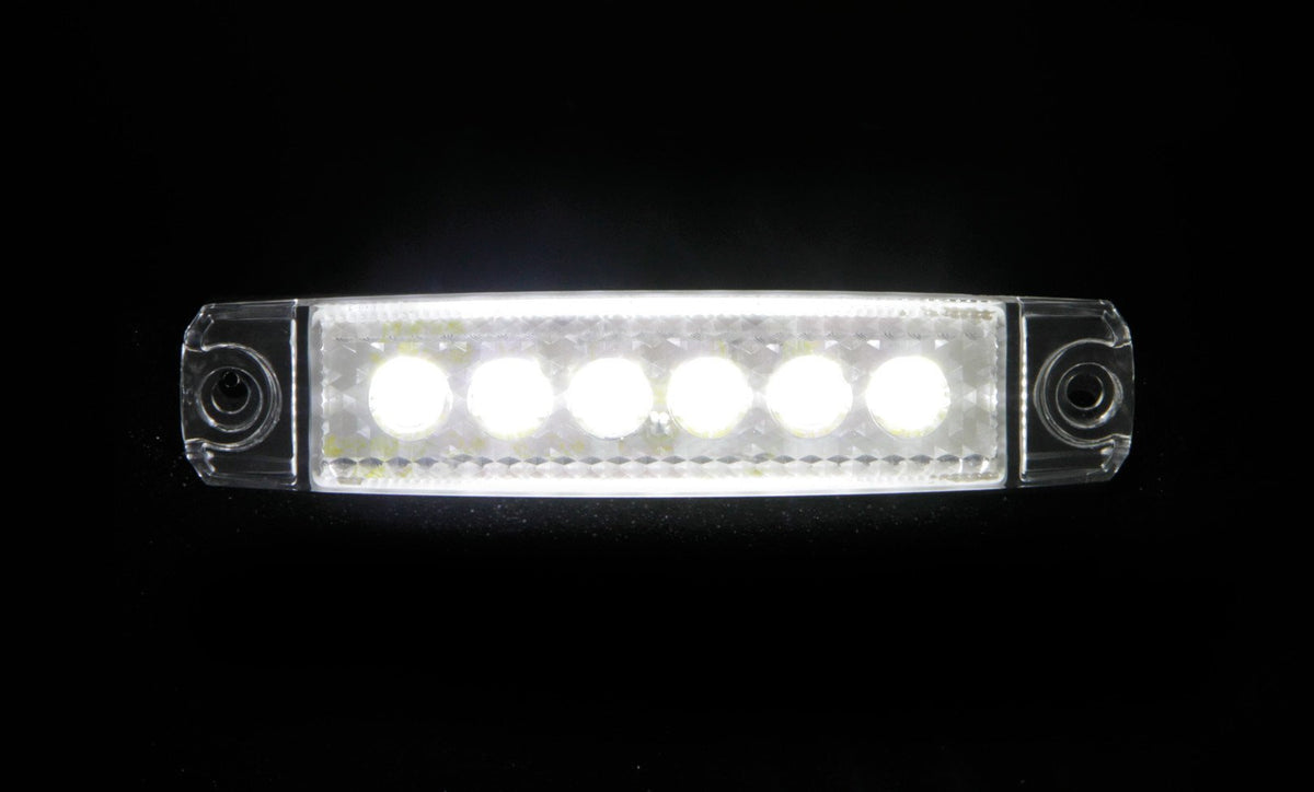Lampa Luce di Ingombro 6 LED 12/24V Bianca