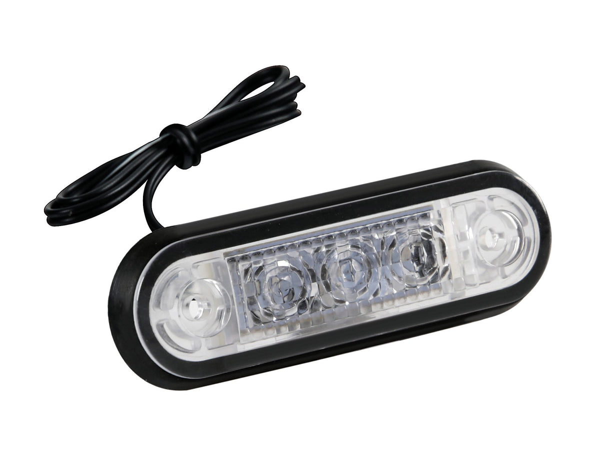Lampa Set 20 pz, luce ingombro a 3 Led, montaggio ad incasso, 12/24V - Arancio 97019