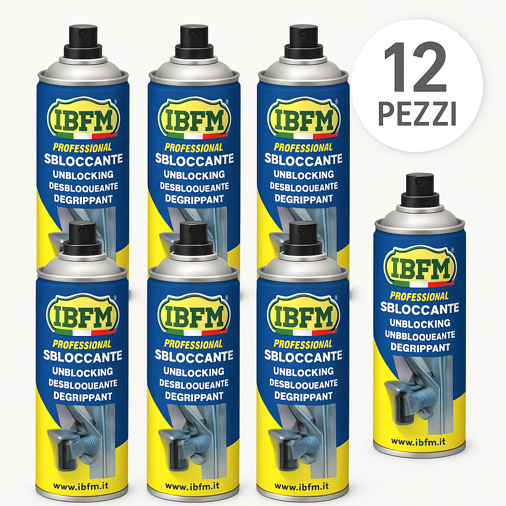 IBFM Art. 2000SBL Unlocking Spray Can for Technical Use - Pack of 12