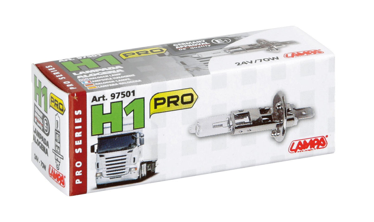 Lampa 24V Lampada alogena Pro - H1 - 70W - P14,5s - 1 pz - Scatola 97501
