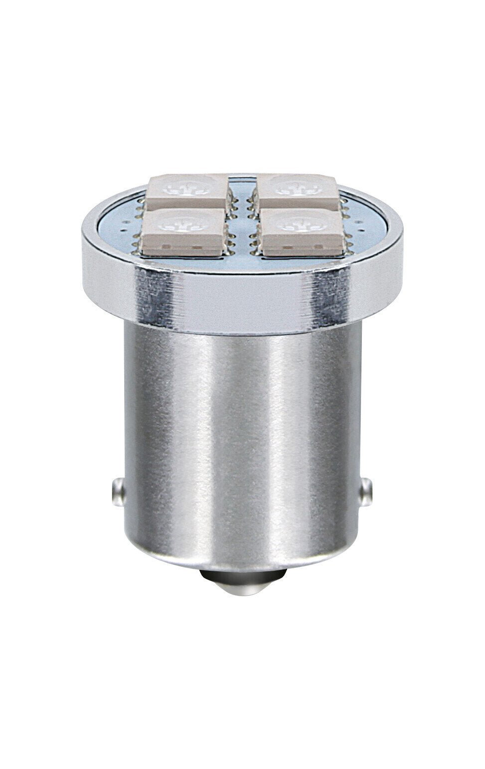 Pilot 24V Led Series - 4 SMD x 1 chip - (P21W) - BA15s - 20 pz - Scatola - Arancio - Doppia polarità