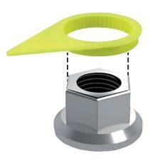 Lampa Indicatori di movimento per dadi ruote, set 20 pz - 33 mm 97611