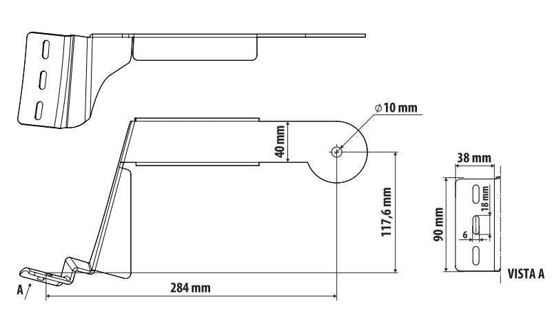 Lampa Staffa per antenna CB - Daf XF 105 (02/04>12/14) - Daf XF 106 (10/12>) 97743