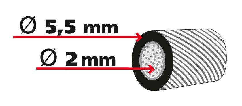 Lampa Cavo TIR con Capicorda per Piombatura - 36 m