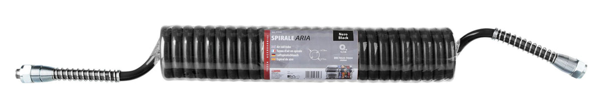 Lampa Tubo aria a spirale - Nero