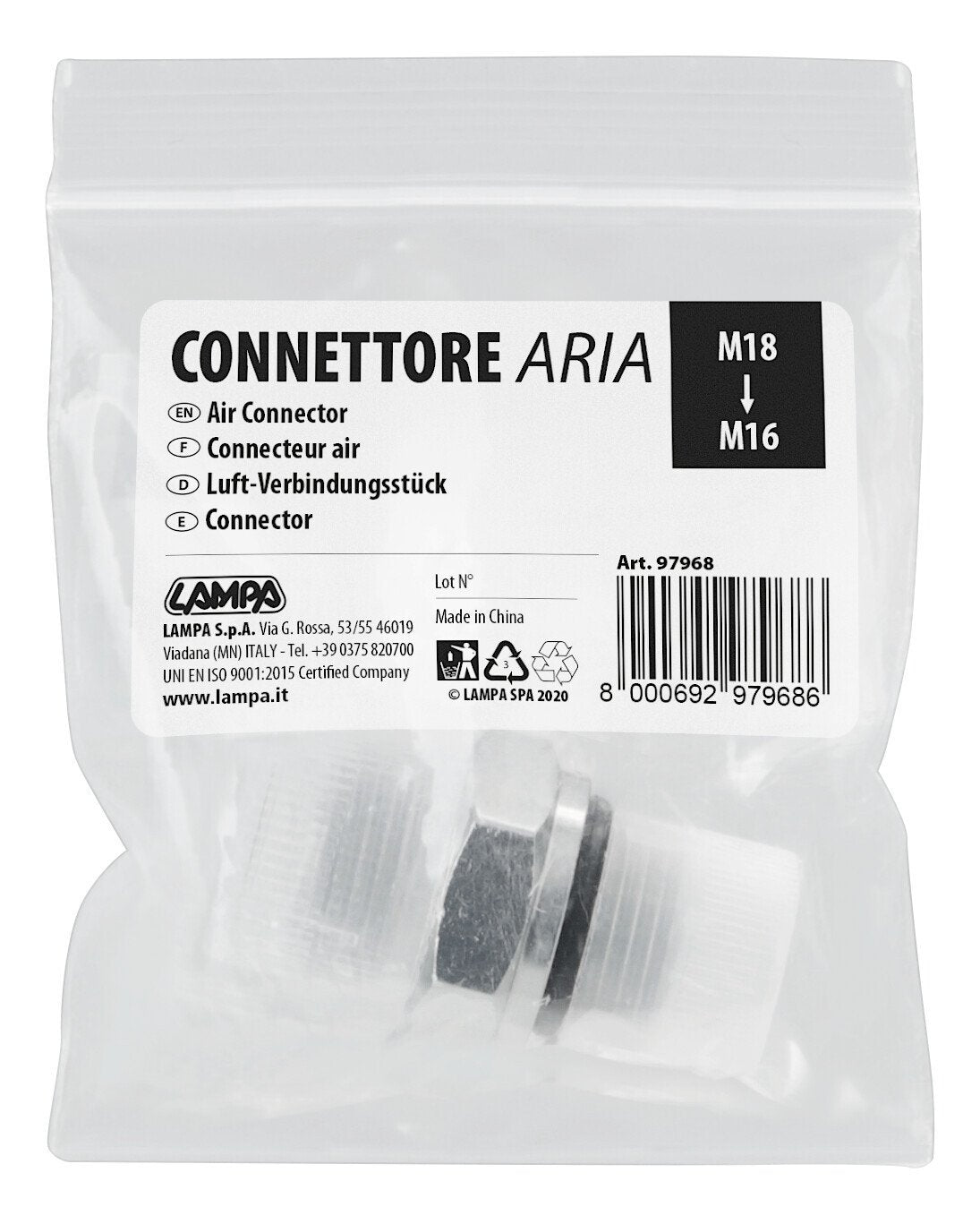 Lampa Connettore aria M18 M16 97968