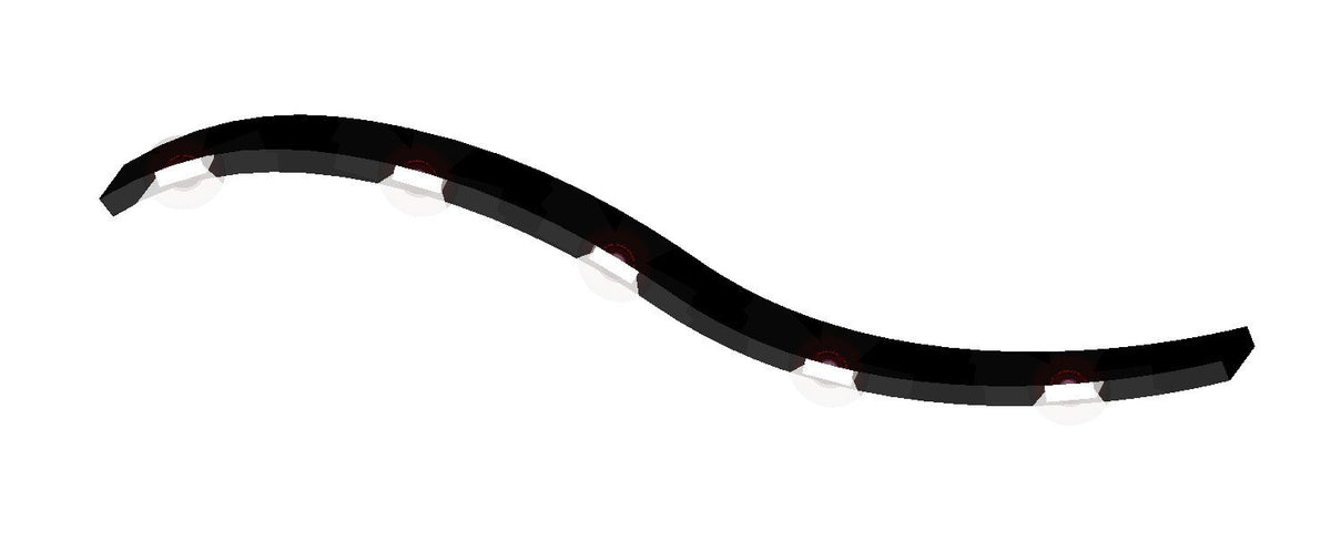 Lampa Micro-Strip LED 24V Bianca 100 cm - 48 LED